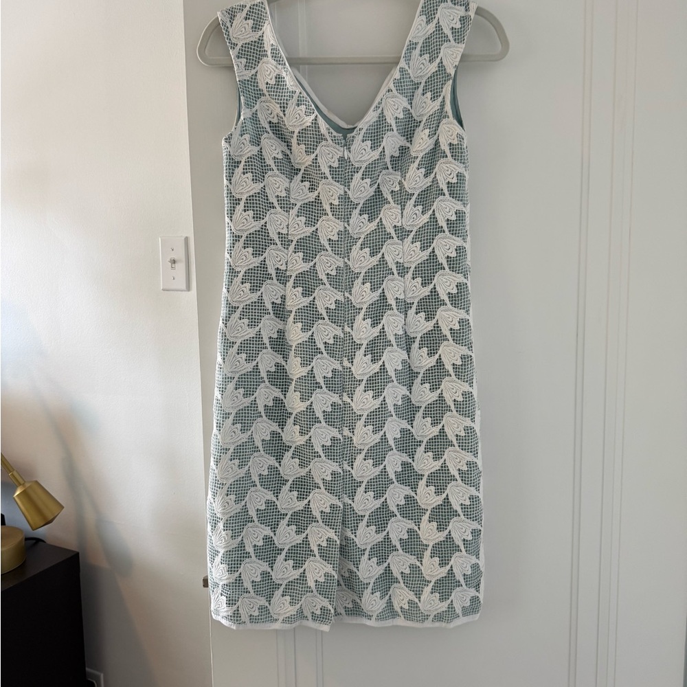 Tory Burch Brooklyn V-Neck Lace Sheath Dress